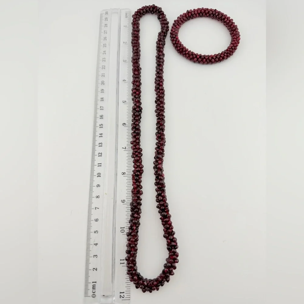 Museum-Quality Antique Bohemian Garnet Parure 118 total grams - Picture 5 of 16